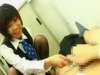 Japanese Lady's Steamy Nipple Teasing and Office Masturbation Xxx
