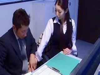 Busty Nippon Secretary banging her horny Boss in the Tokyo Office (84 chars)